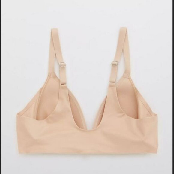 🥬NWT aerie Bra Sunnie Wireless Lightly Lined Bra Soft Stretchy Wirefree Deep V - Picture 5 of 14